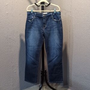 Signature by Levi Strauss Dark Blue Straight Leg Jeans